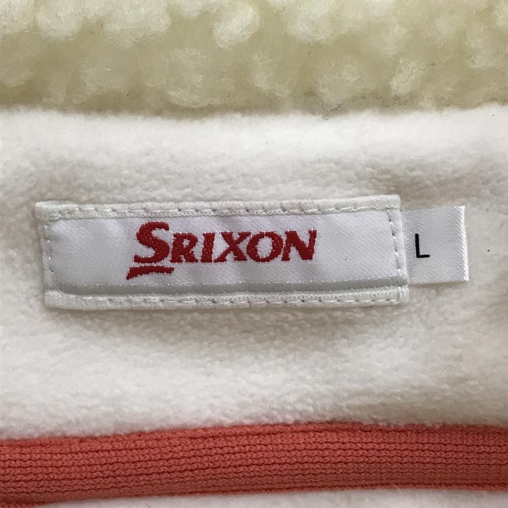 超美品】スリクソン 切替ジャケット アイボリー×ピンク系 フリース生地 