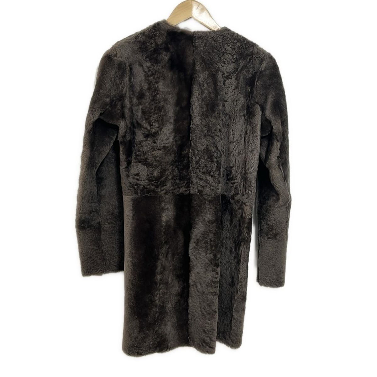 DROMe ドローム コート サイズS レディース - ダークブラウン 長袖 ムートン リバーシブル 冬