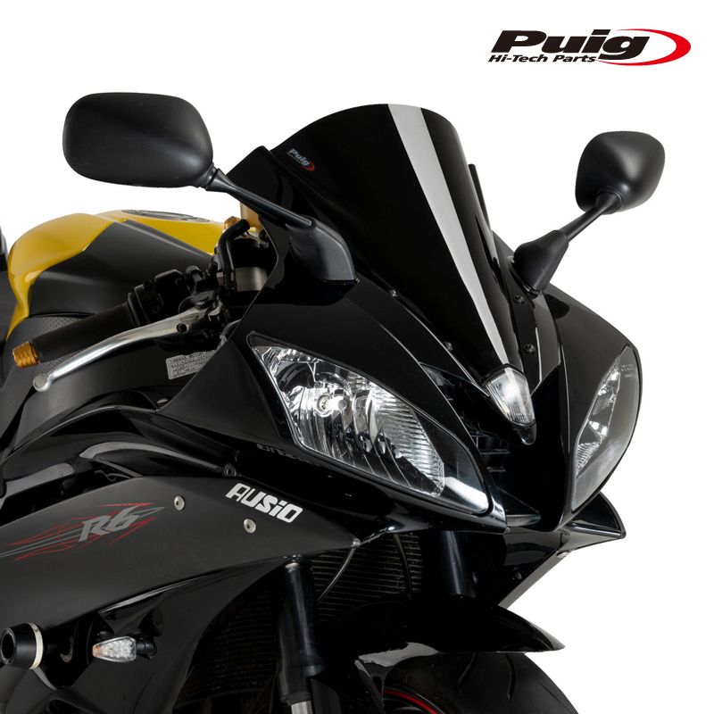 Puig 4059N RACING-SCREEN [BLACK] YAMAHA YZF-R6(06-07) プーチ