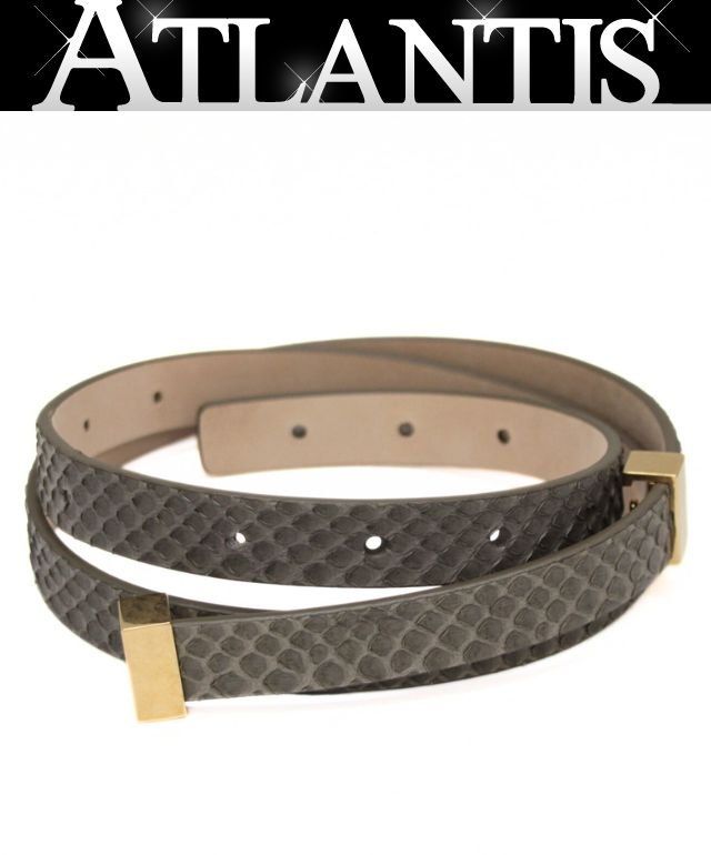 セリーヌ Celine レディース ベルト パイソン SizeS 72359