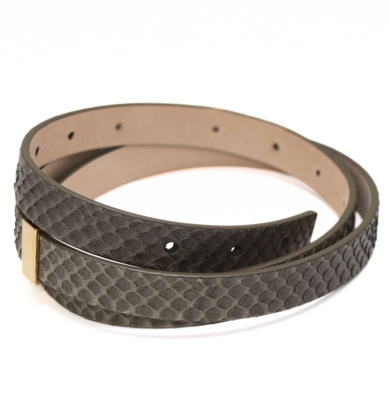 セリーヌ Celine レディース ベルト パイソン SizeS 72359