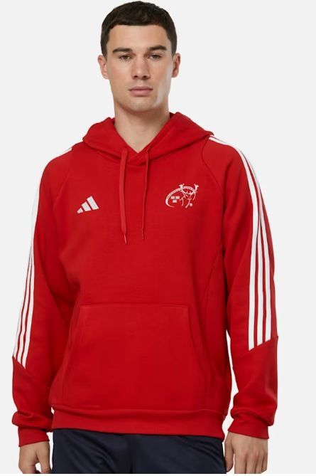 アディダス ラグビー マンスター パーカー 赤 レッド 公式モデル 日本未発売