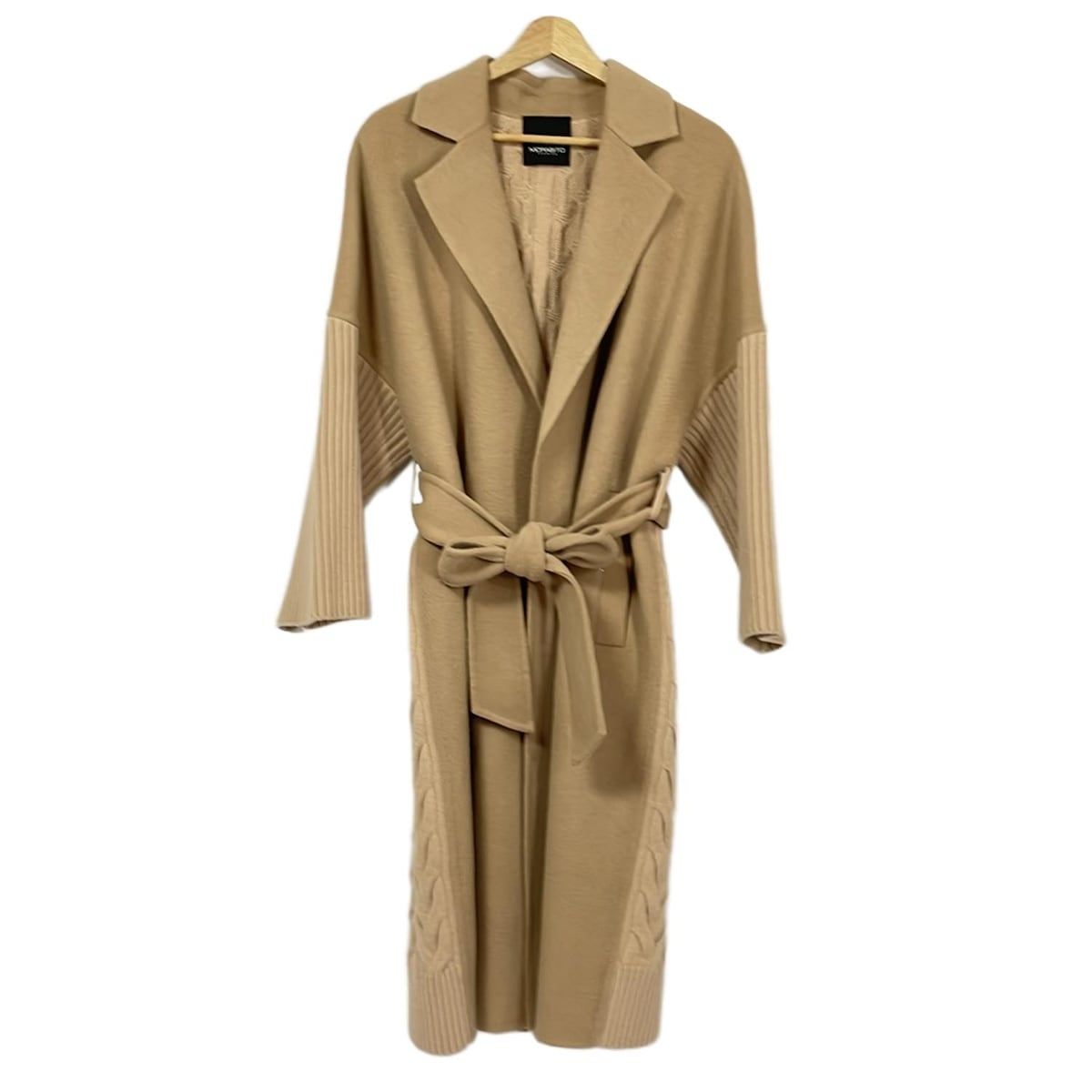 MORABITO モラビト コート サイズ38 M レディース - ライトブラウン 長袖 ニット PREMIER 冬