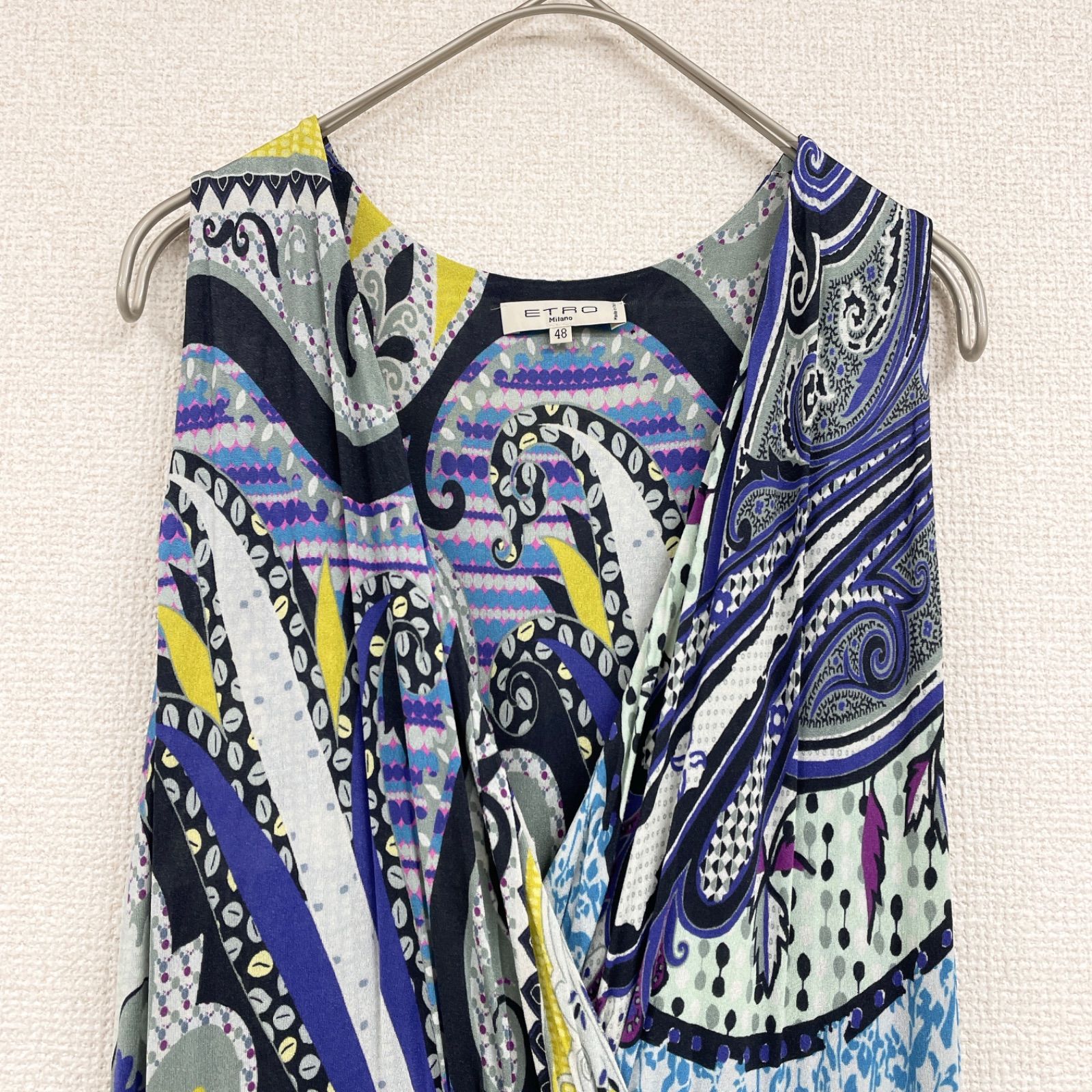 ETRO エトロ カラフル柄物ワンピース ETRO エトロ シルク混 ワンピース
