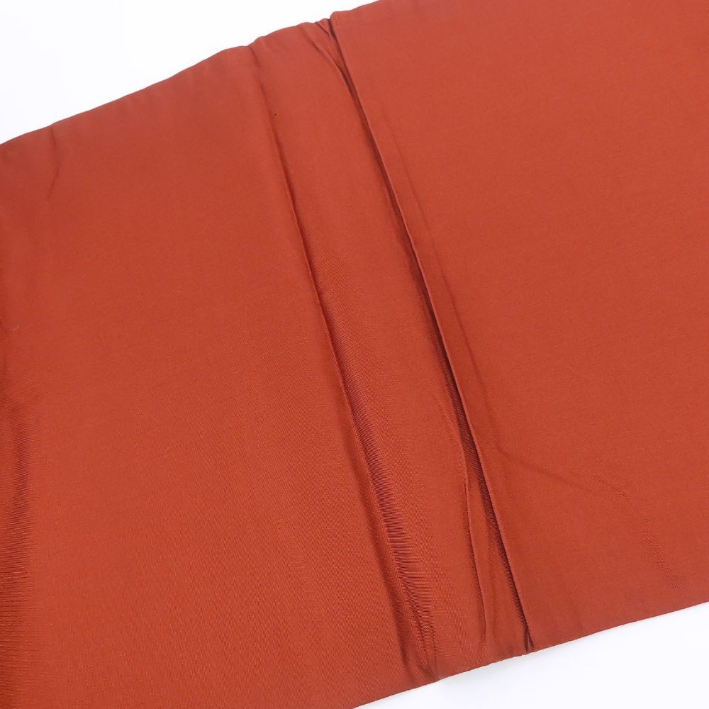 中古】 袋帯 正絹(金銀糸除く) オレンジブラウン系 マルチカラー