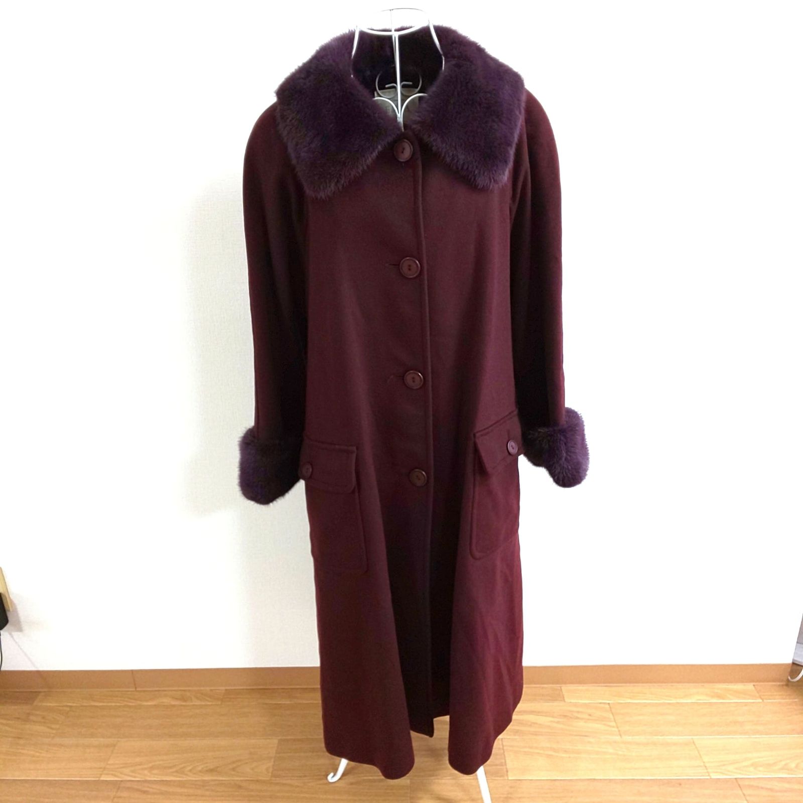 1307F-02 EMBA カシミア コート エンバ PIACENZA カシミア100% ロングコート レディース ファッション