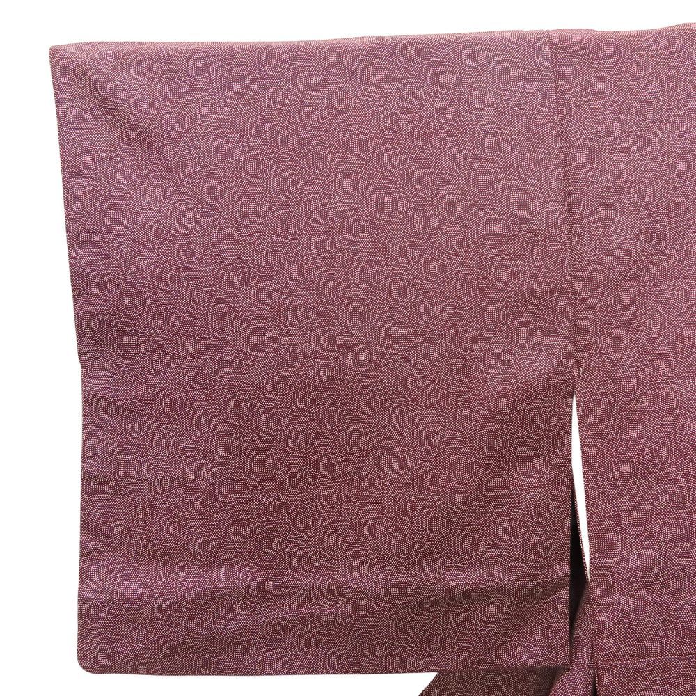 中古】 小紋 正絹(金銀糸除く) ブラウン系 鮫小紋 和装 呉服 和服