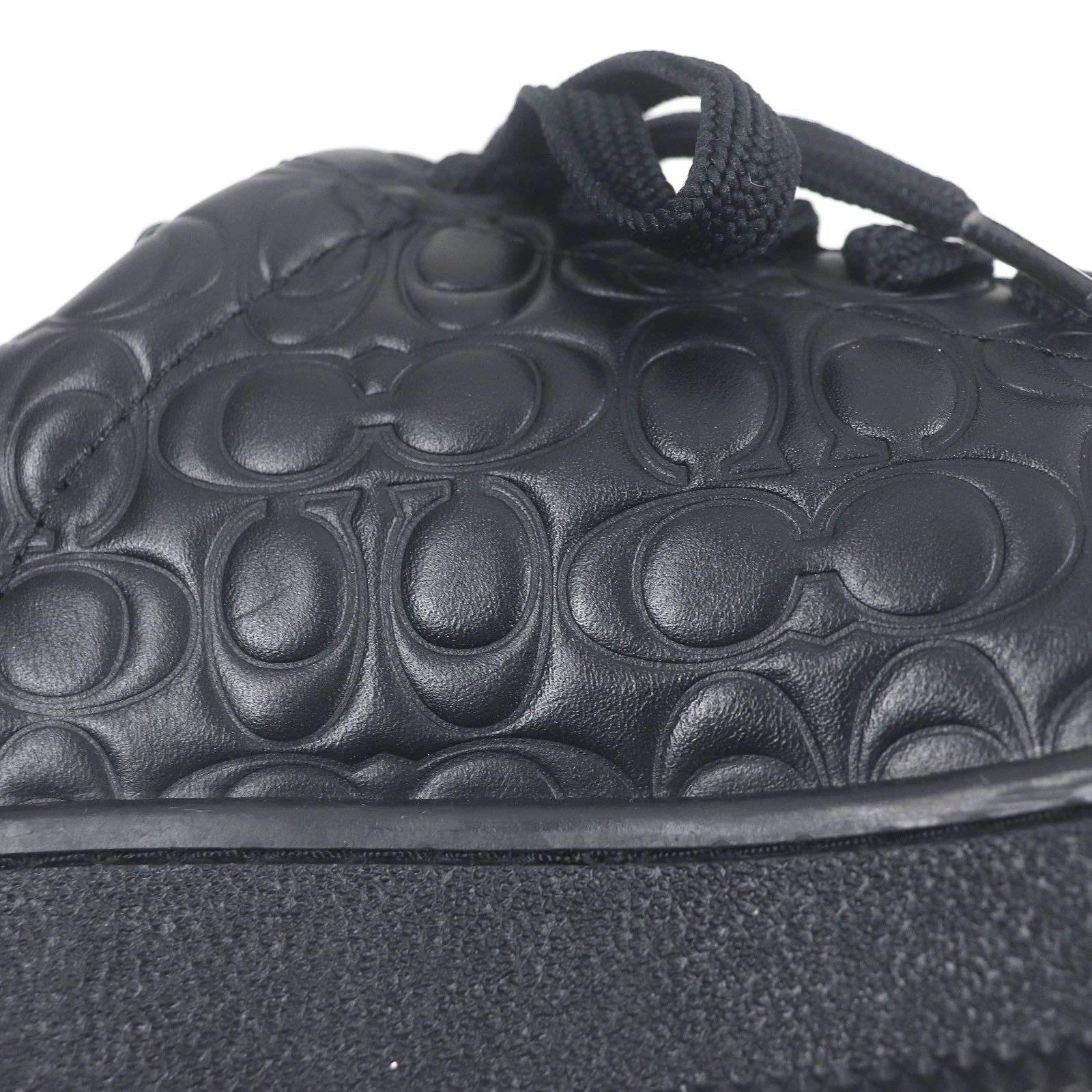 未使用品□COACH コーチ レザー SIG C DEBOSS シグネチャー ロゴ