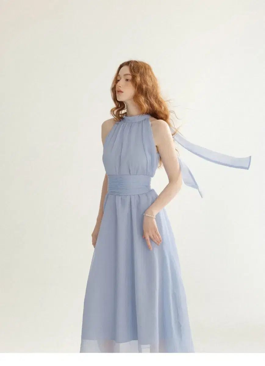 Sサイズ Since Then セレニティ ホルターネック リボン ロング丈ワンピース リゾート夏ワンピース