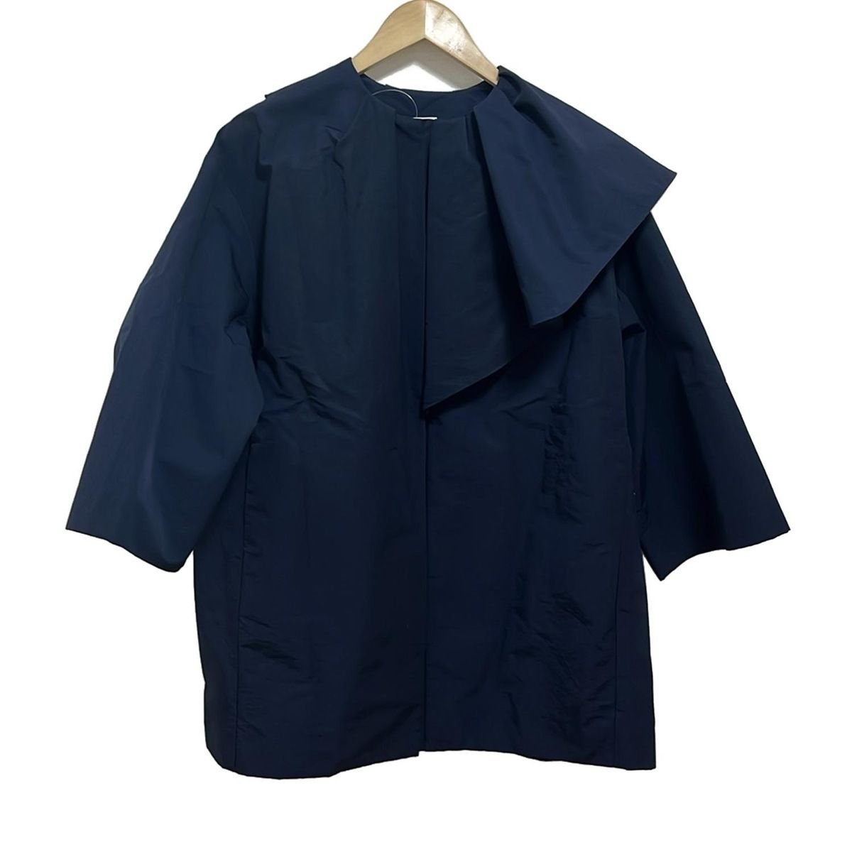 yori ヨリ コート サイズ36 S レディース - ダークネイビー 七分袖 春 秋