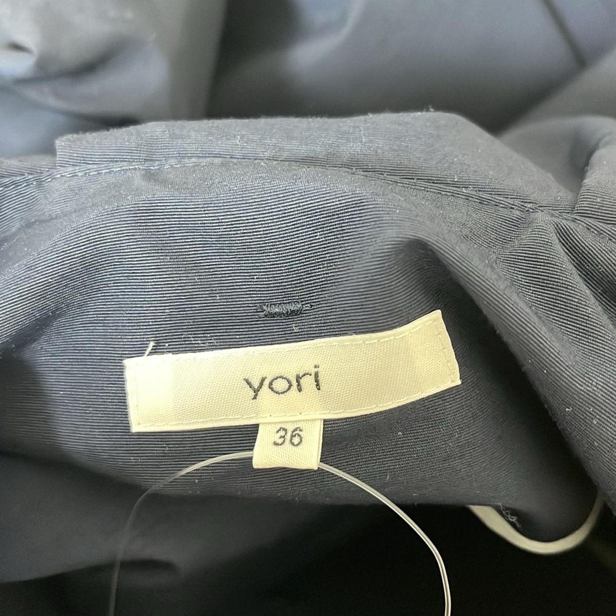 yori(ヨリ) コート サイズ36 S レディース - ダークネイビー 七分袖/春