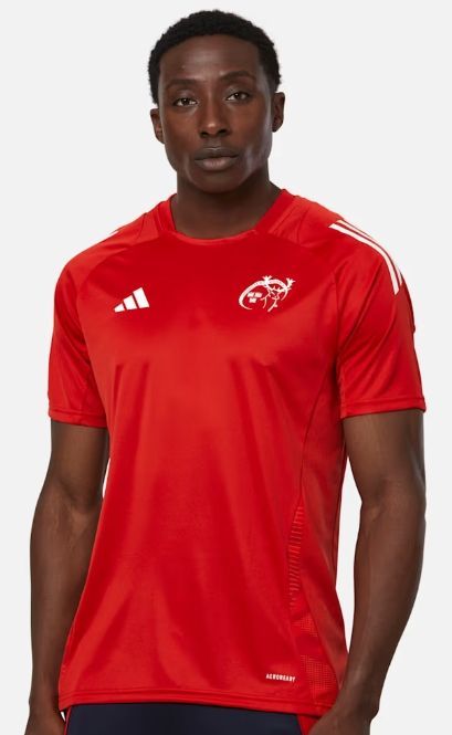 アディダス ラグビー マンスター パフォーマンス Tシャツ 赤 レッド 公式モデル 日本未発売