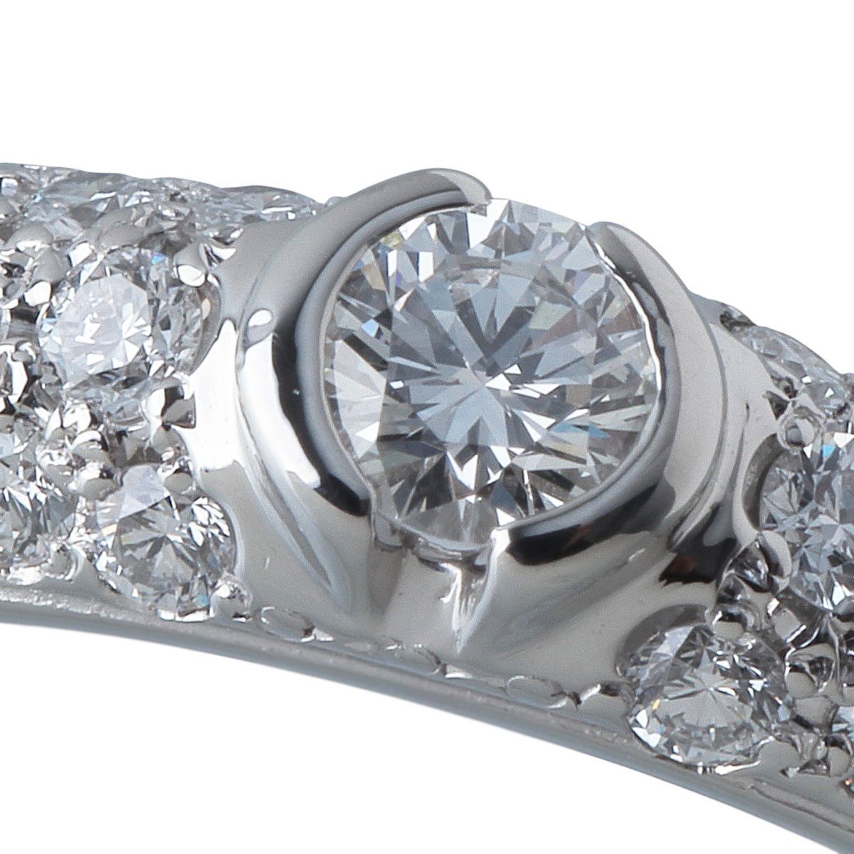 ミキモト ダイヤ リング パヴェ 0.40ct 11号 Pt950 新品仕上げ済