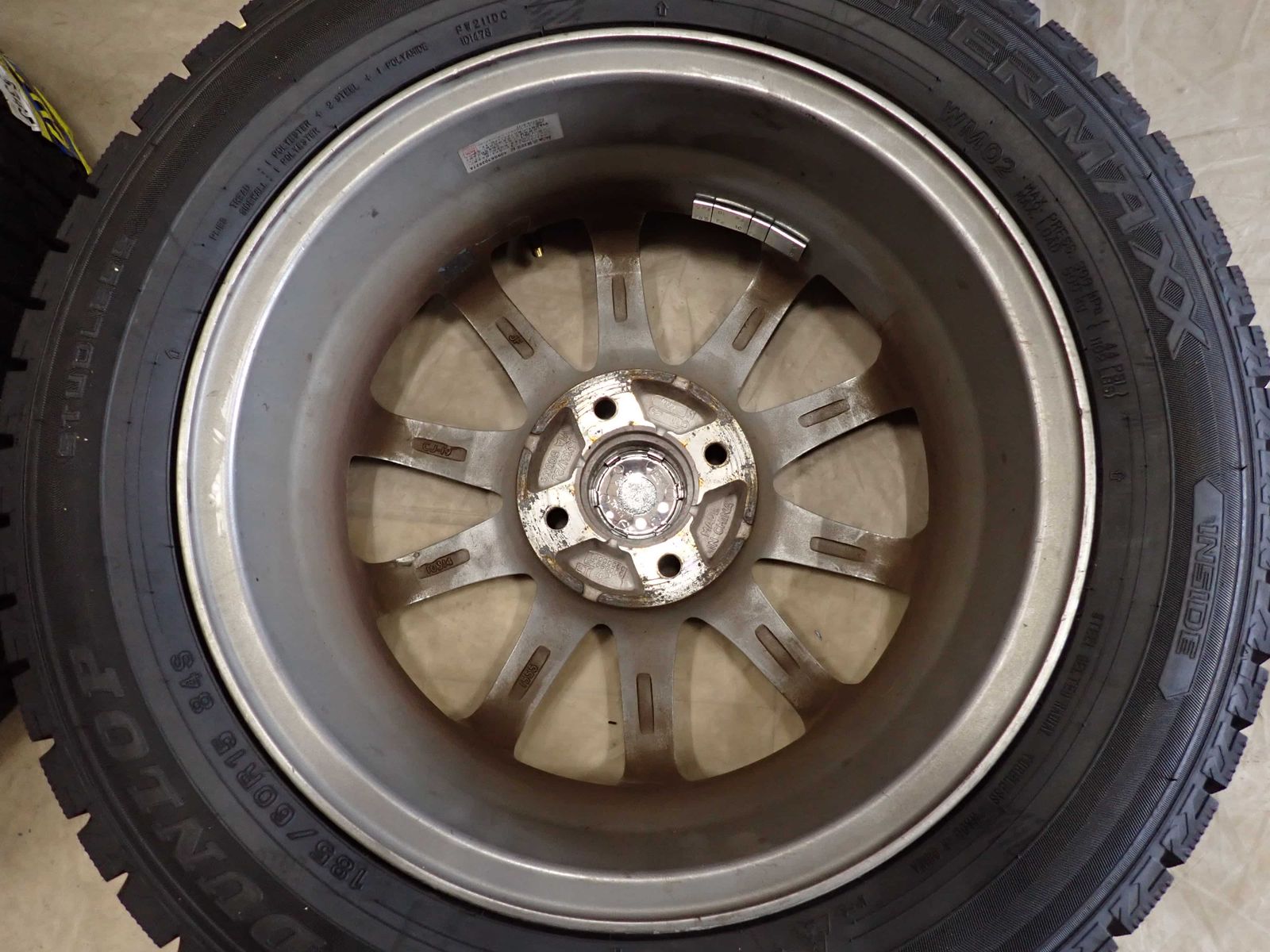  冬4本 製 会社宛 185 60 R 15 5 J 84 S ダンロップ WINTER MAXX WM 02 アルミ ヤリス アクア フィット スイフト NO D 6529 15インチ タイヤ ホイールセット