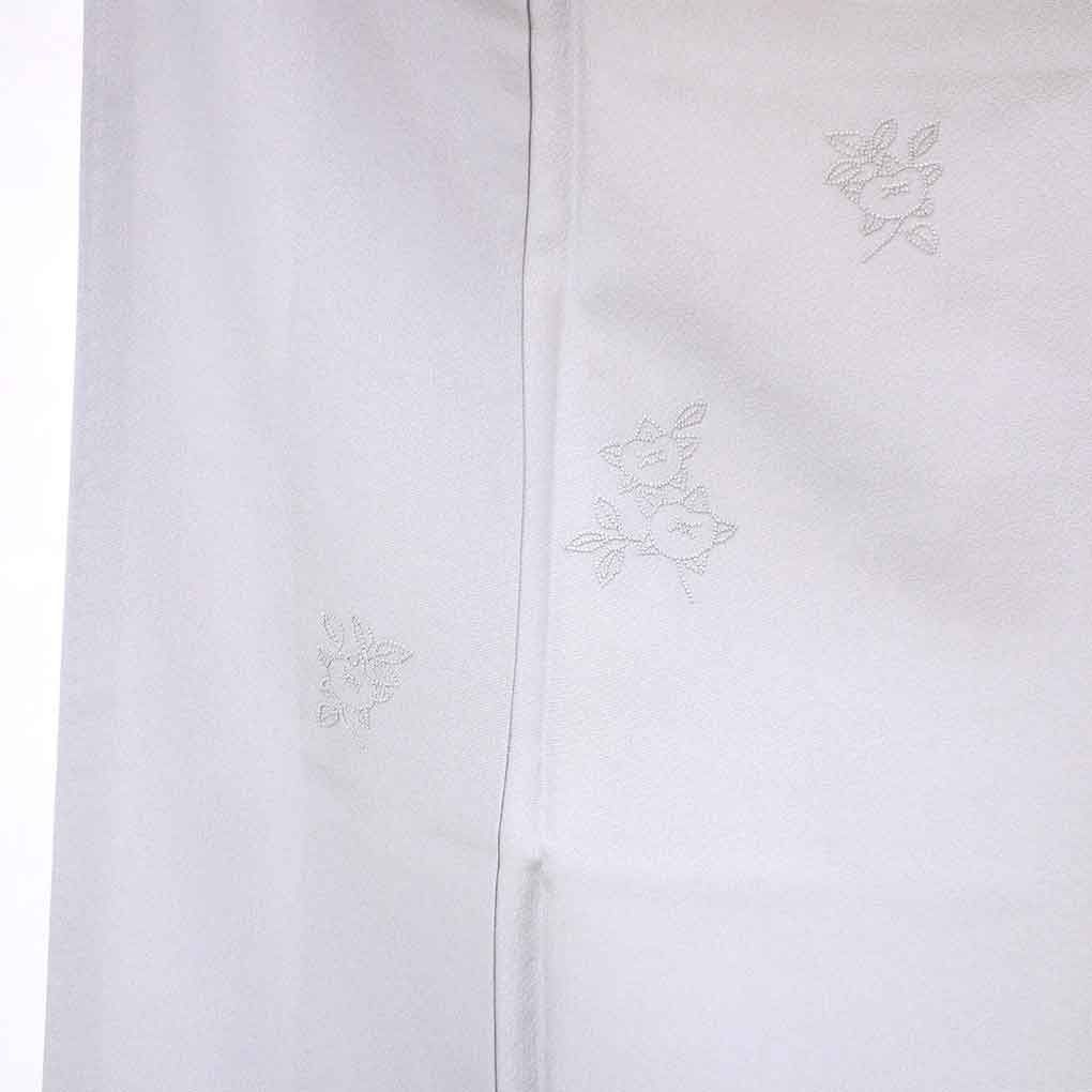 付下 身丈155 cm 裄63 前幅24 後幅30.5 袖丈45 袖幅32 レディース 袷 橘 裄Mサイズ 秋冬春用 正絹 シルク グレー リメイク リユース リサイクル 呉服のきくや