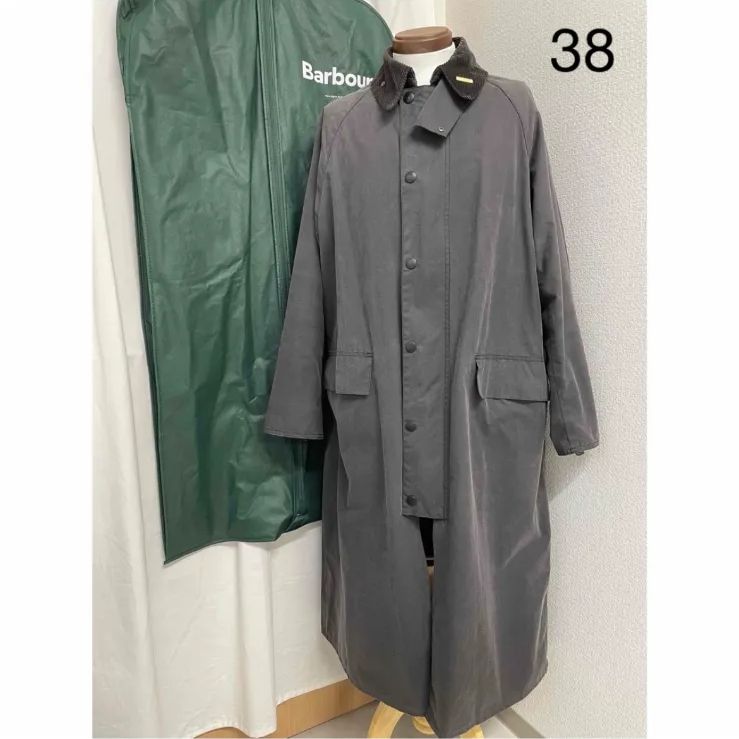 バブアー BARBOUR OS WAX BURGHLEY 38 MWX1674GY93 グレー