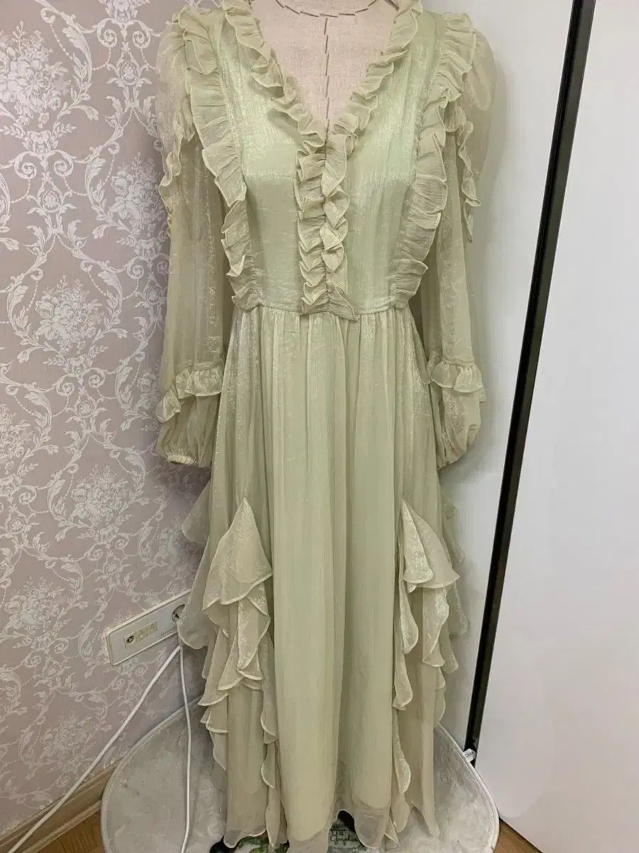 ロング丈ワンピース シフォン