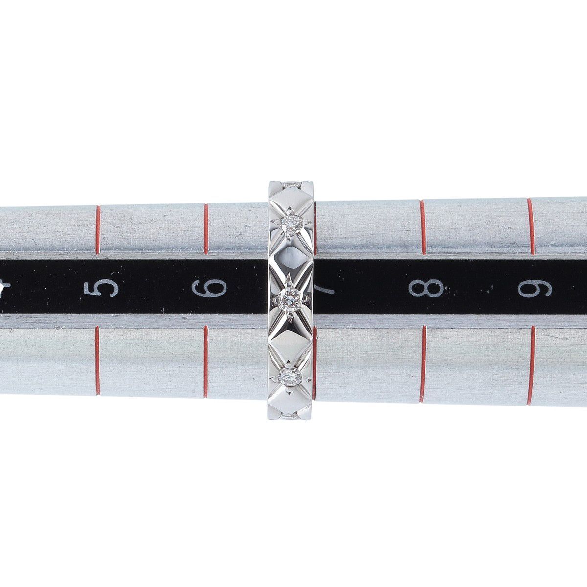 シャネル ダイヤ リング マトラッセ ミディアム フルダイヤ 9PD #47 幅