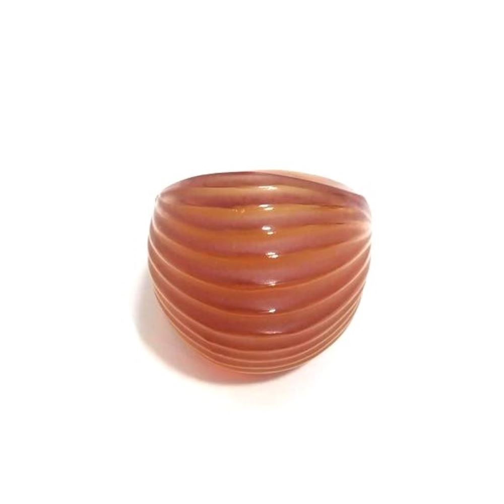 ラリック カボション リング 指輪 クリスタルg 約13号 ブラウン