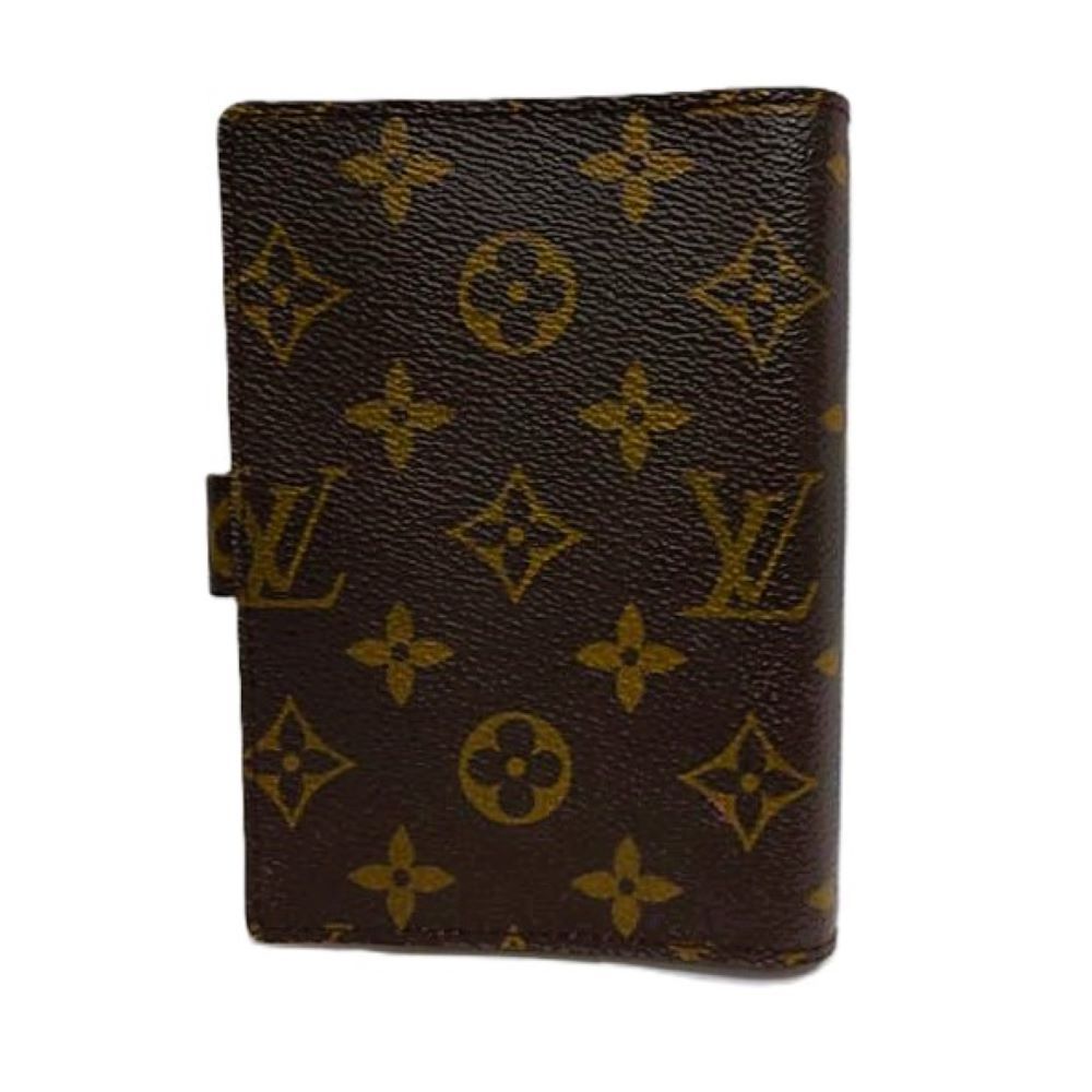 ルイヴィトン LOUIS VUITTON アジェンダPM 手帳カバー モノグラム キャンバス R20005 ブラウン CA0979 6穴