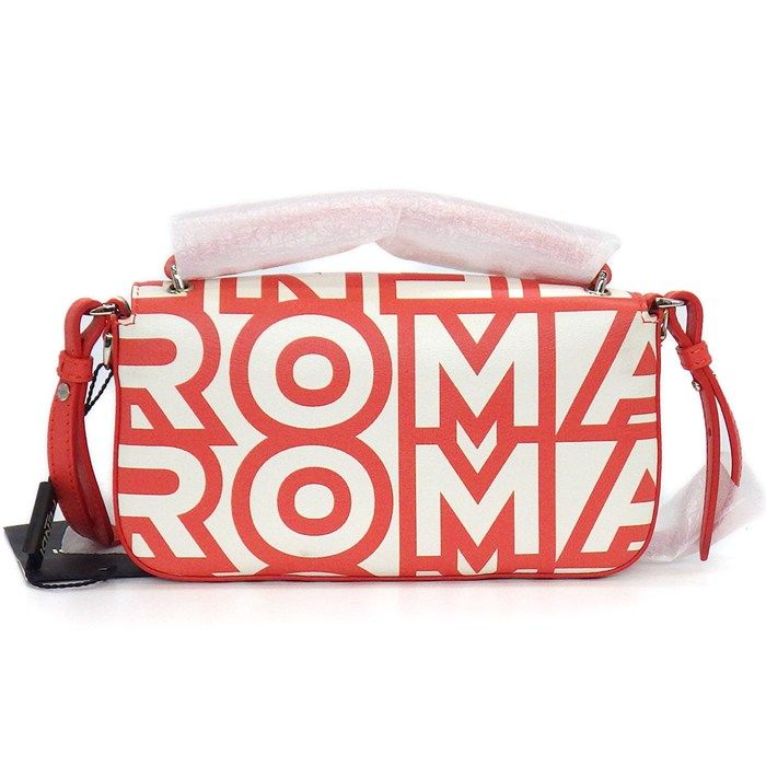 フェンディ FENDI ショルダー ハンドバッグ バゲット フォンポーチ 7AS142 マークジェイコブス コラボ コーラル ビアンコ レザー