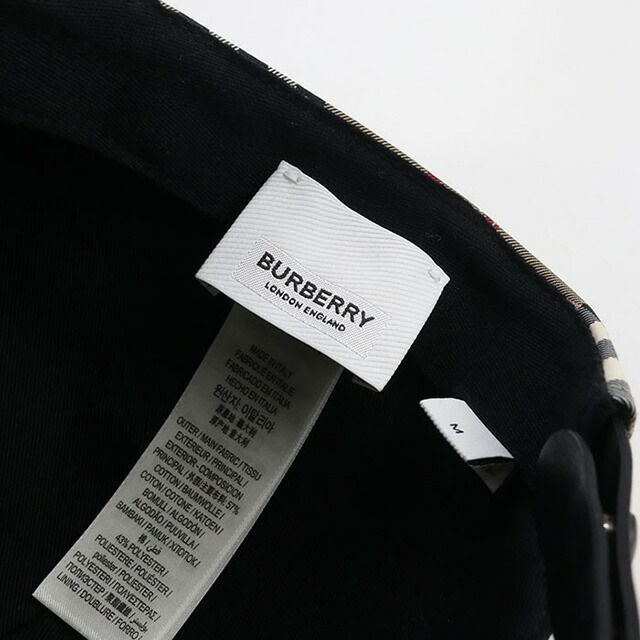  バーバリー 帽子 ユニセックス 8026929 ヴィンテージチェック ベースボールキャップ その他 帽子