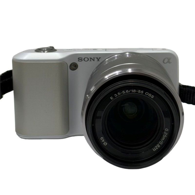 ソニー SONY α ミラーレス一眼カメラ NEX-3 ズームレンズキット E 3.5-5.6 18-55 OSS ホワイト 動作 済 22511K133