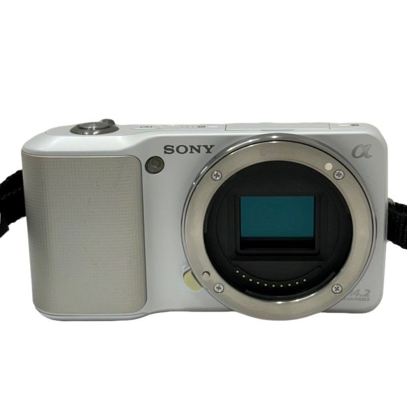 ソニー SONY α ミラーレス一眼カメラ NEX-3 ズームレンズキット E 3.5-5.6 18-55 OSS ホワイト 動作 済 22511K133