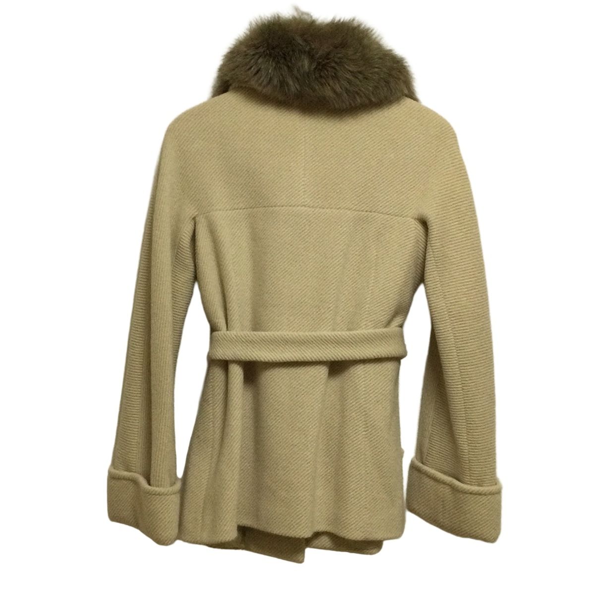 OLD ENGLAND イングランド コート サイズ38 M レディース - ベージュ 長袖 ファー着脱可 冬