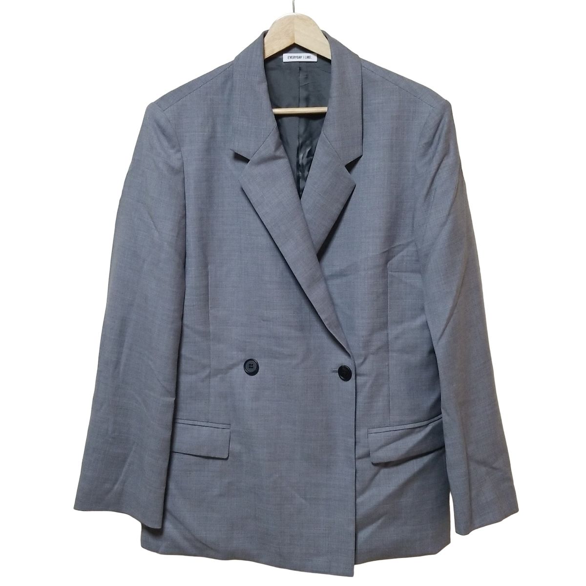 EVERYDAY I LIKE. エブリデイアイライク ジャケット レディース - グレー 長袖 肩パッド 秋 春