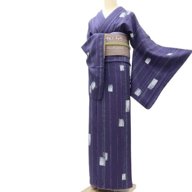 百華❀Y3919◇美品未着用 正絹 仕付け糸付 手縫い トールサイズ 小紋