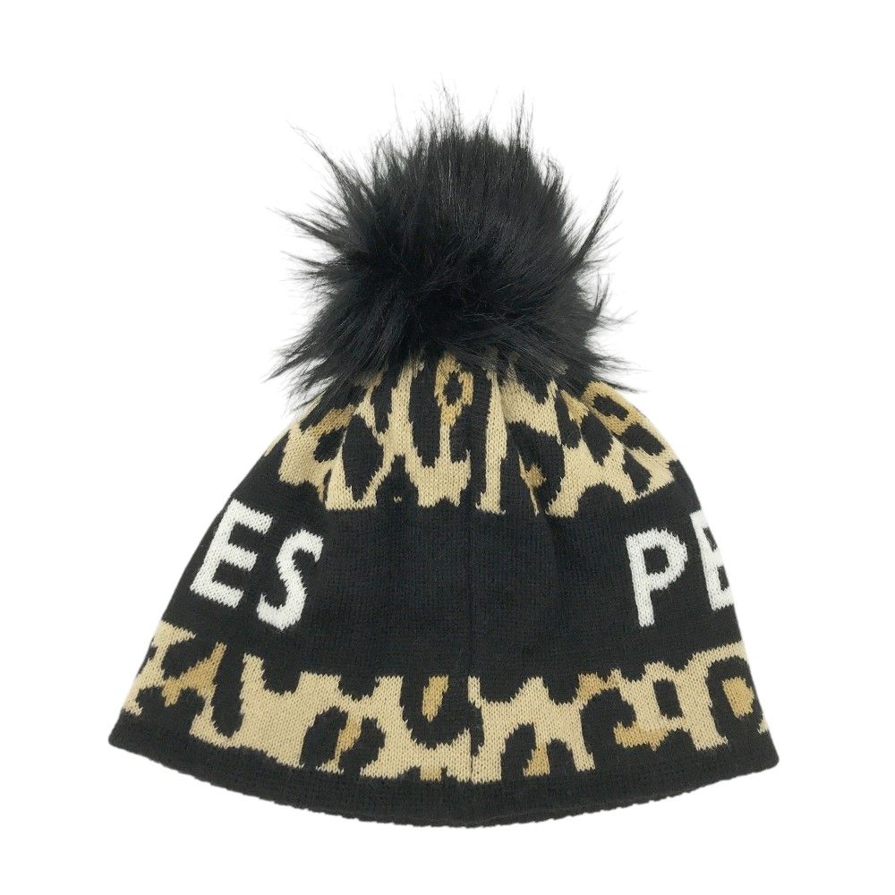 PEARLY GATES パーリーゲイツ ニット帽 ヒョウ柄 レオパード ブラウン系 FR ゴルフウェア ストスト