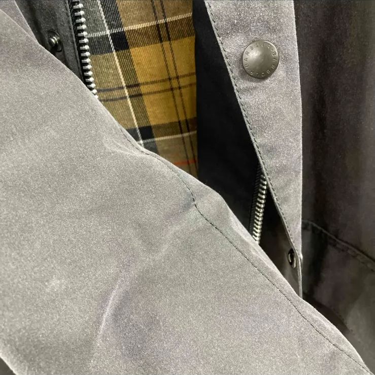 バブアー BARBOUR OS WAX BURGHLEY 38 MWX1674GY93 グレー - メルカリ