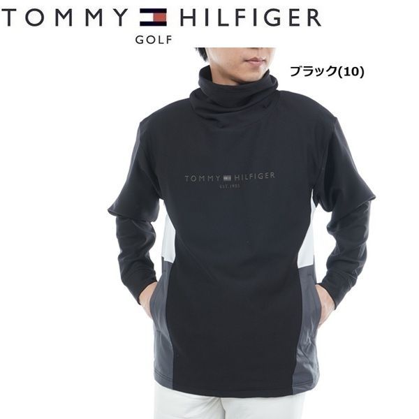 トミーヒルフィガー ゴルフ メンズ ネックウォーマー付 スウェットTOMMY HILFIGER THMA583 秋冬モデル ブラック 10
