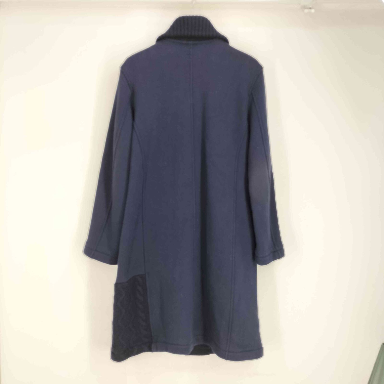 ブルーブルー BLUE BLUE 裏起毛 ウールニット切替 ステン コート メンズ JPN 3