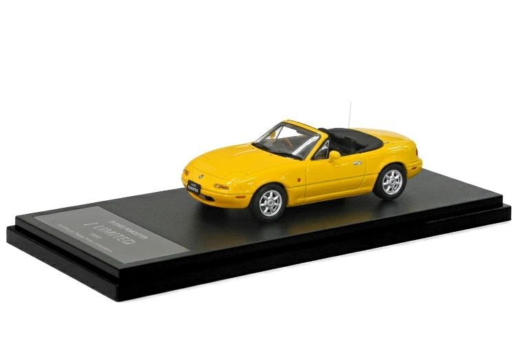 マツダ特注 1 43 ユーノス ロードスター Jリミテッド NA 1991 サンバーストイエロー MAZDA EUNOS ROADSTER J LIMITED Sunburst Yellow