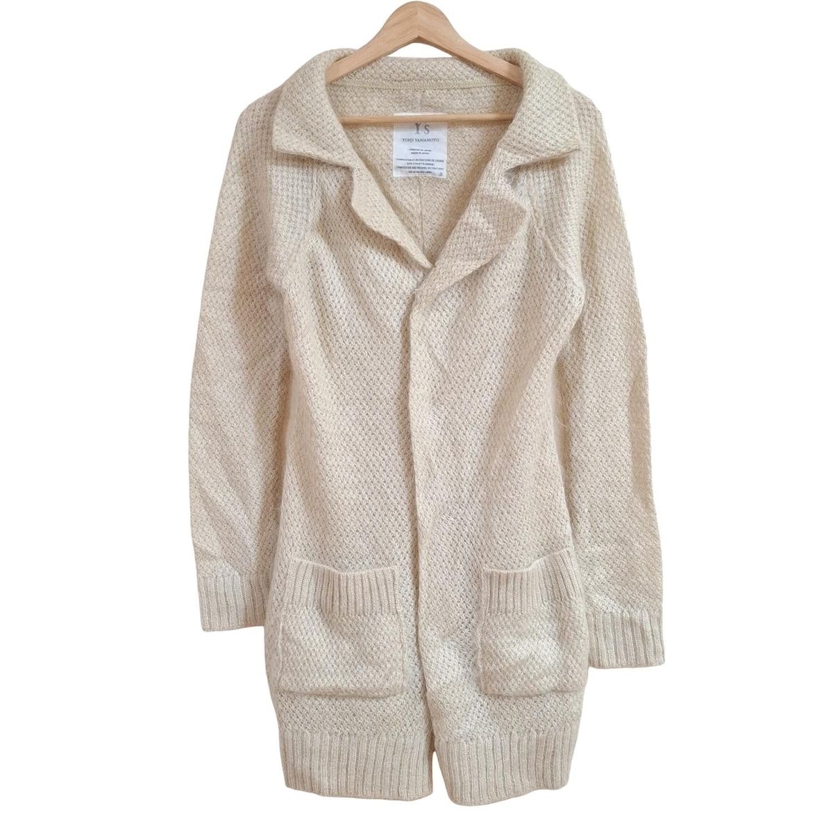 Y s ワイズ コート サイズ3 L レディース ベージュ 長袖 ニット 春 秋