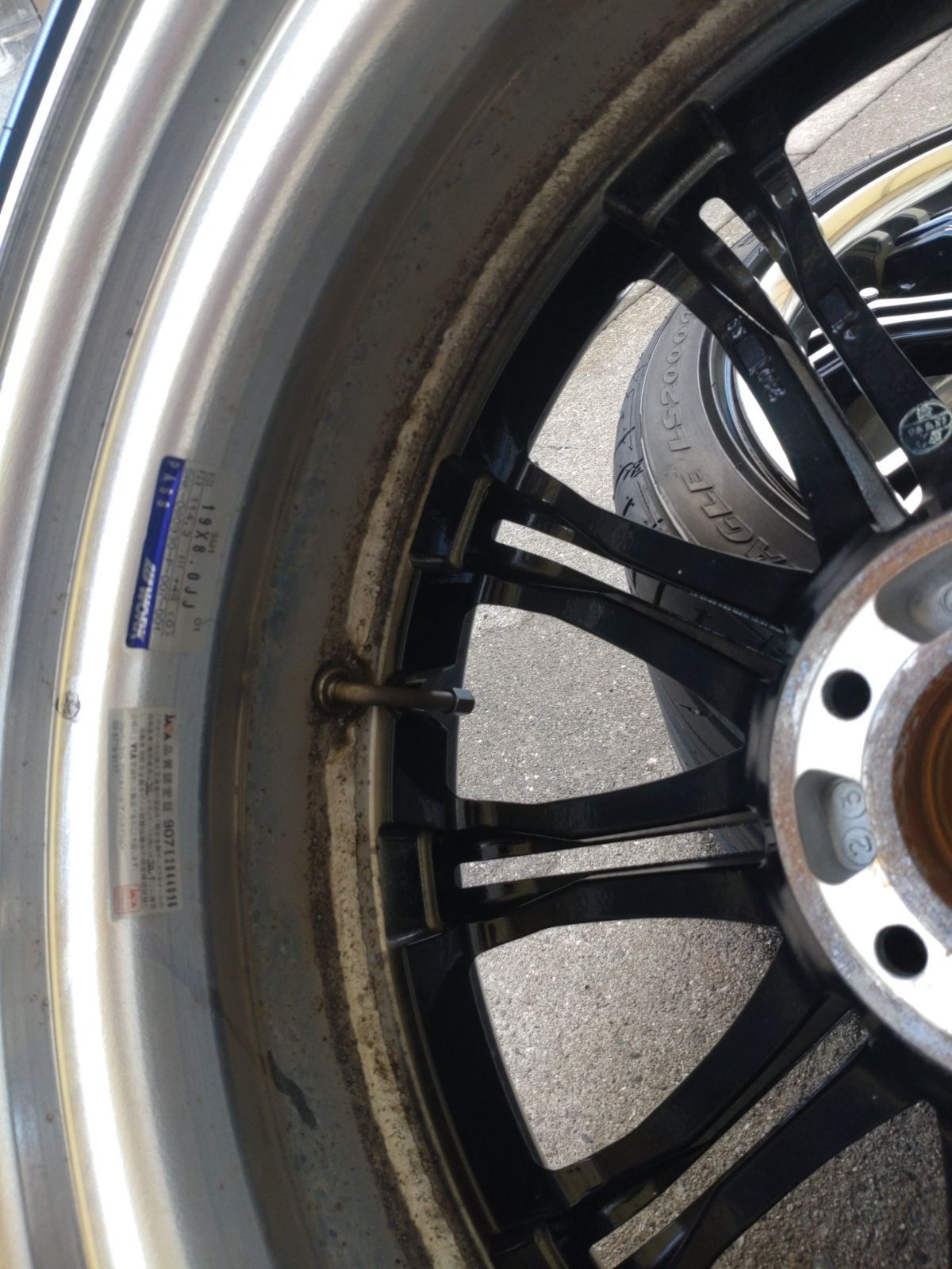  WORK SCHWERTシュバート SW 1 19インチ 8 0 J 48 PCD 114 3 5 H ＆ EAGLE LS 2000 225 40 R 19 サマータイヤ 4本セット 19インチ タイヤ ホイールセット