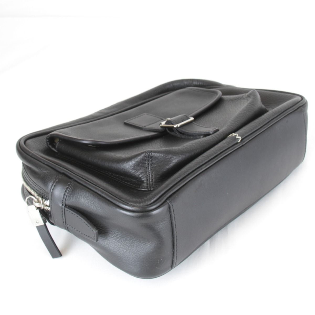  バーバリー ステッチ クラッチバッグ セカンドバッグ レザー コットン ブラック クラッチバッグ バッグ