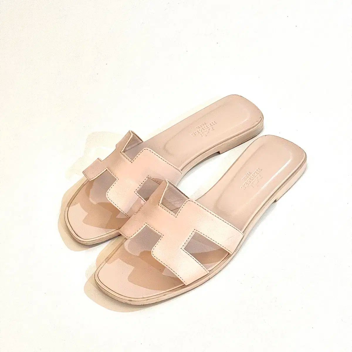 36 Hermes オラン ミュール ライトピンク