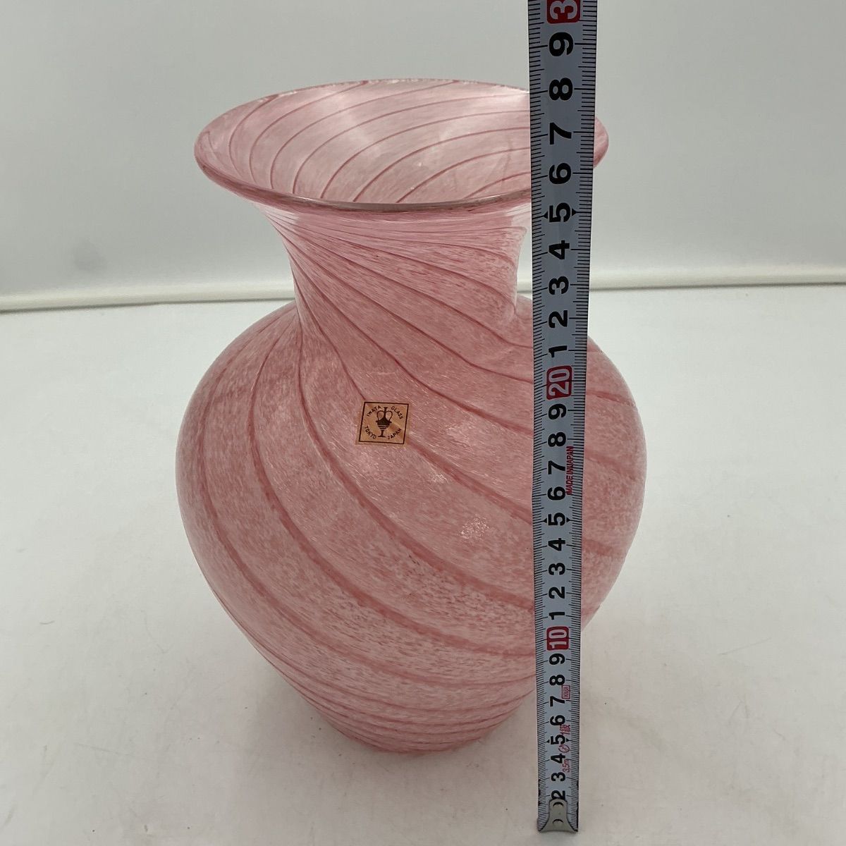 岩田ガラス 吹きガラス 花器 ピンク系 ねじり模様 2025年最新】Yahoo