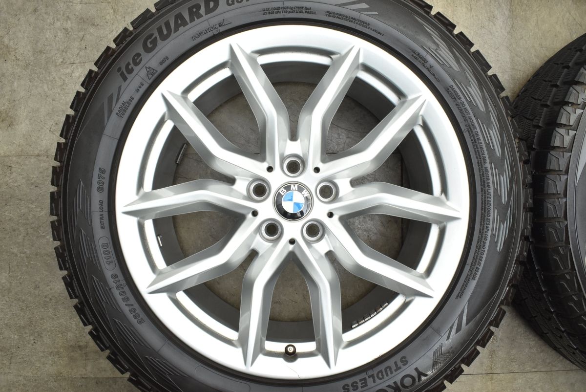  バリ溝 BMW G 05 X 5 06 6 19 in 9 J 38 PCD 112 ヨコハマ アイスガード 075 265 50 R 品番 6880685 スタッドレス 19インチ タイヤ ホイールセット