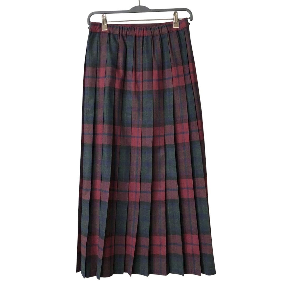O'NEIL of DUBLIN プリーツ ウールミックス キルトスカート ロング GB8