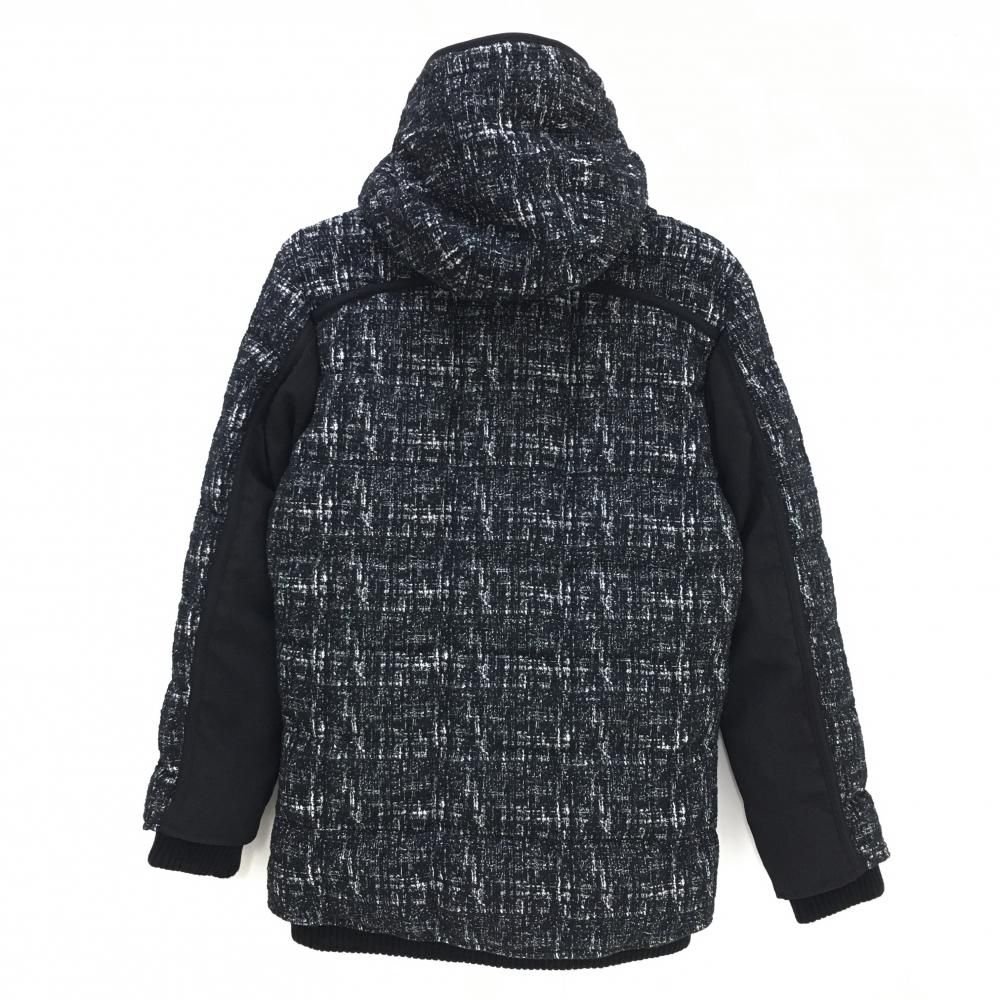 ウノピゥウノウグァーレトレリラックス 2 WAYダウンジャケット 黒×白 メンズ M ゴルフウェア RELAX