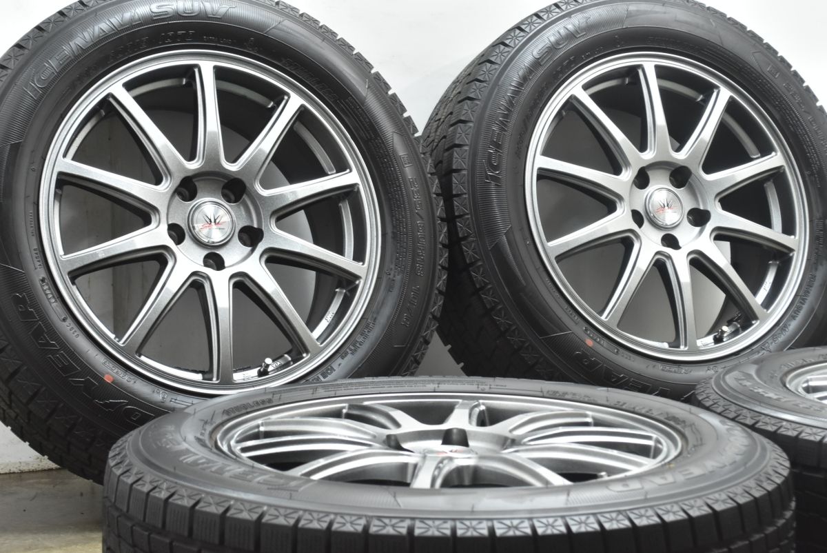 使用僅か ロクサーニ 18 in 7 5 J 38 PCD 114 3 アイスナビSUV 235 60 R レクサス NX CX レガシィアウトバック T 33エクストレイル