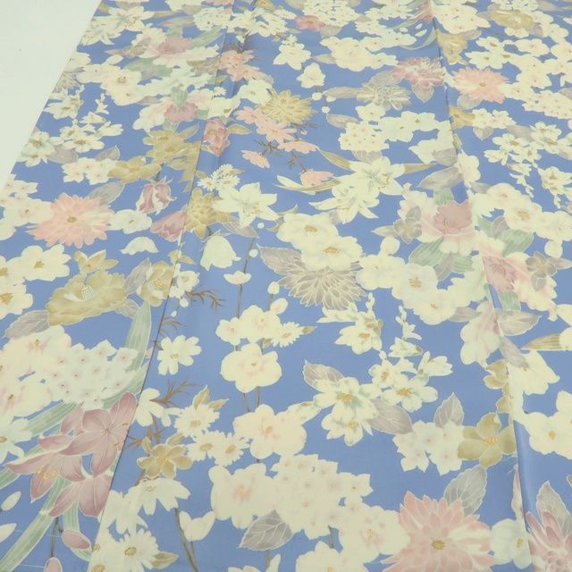 百華❀Y3921◇新品 正絹 仕付け糸付 手縫い仕立て 小紋 着物 - メルカリ