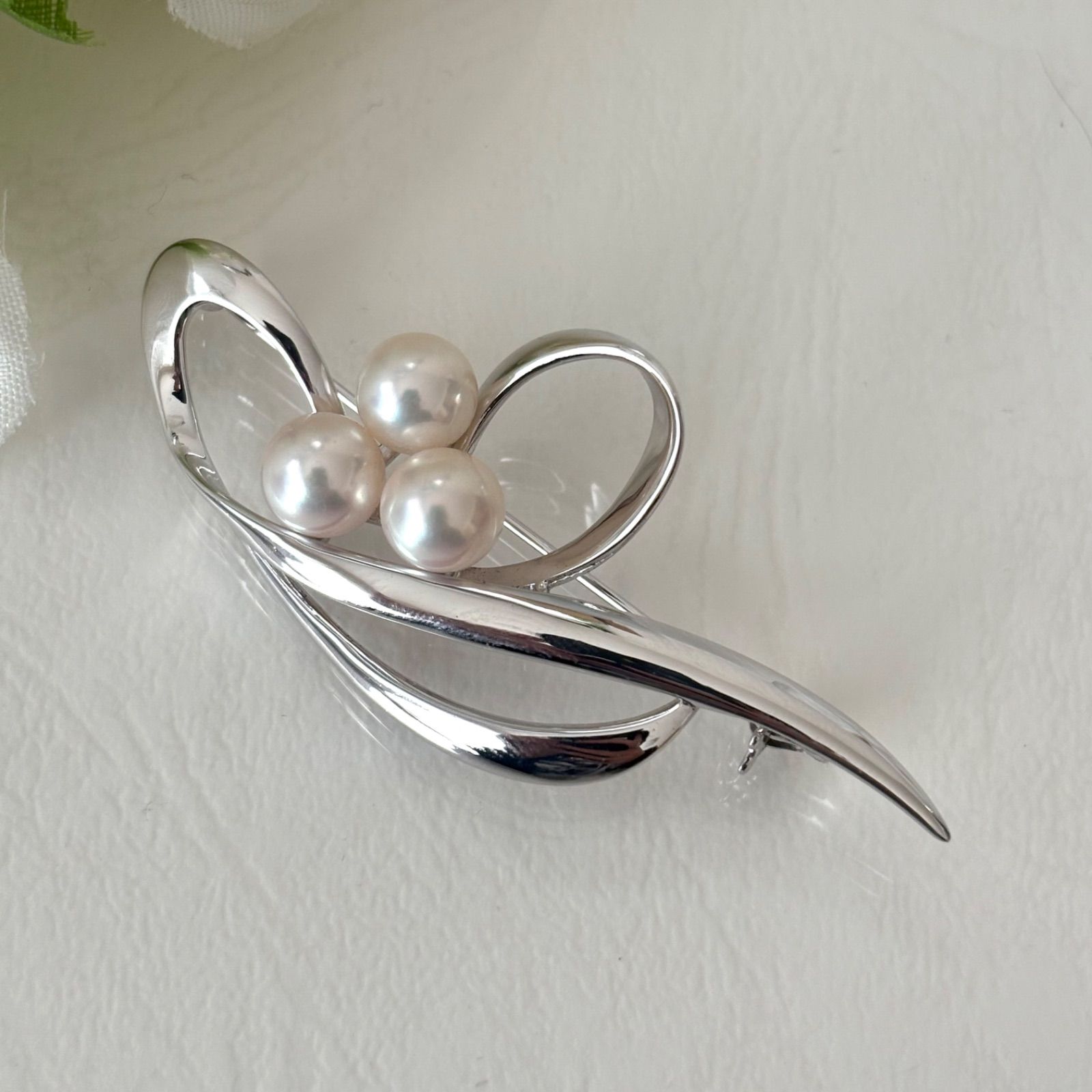 美品✨MIKIMOTO ミキモト パール ブローチ フラワー ブーケ MIKIMOTO