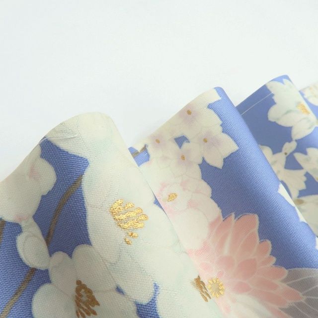 Y3938◇美品 正絹 仕付け糸付 手縫い仕立て 小紋 着物 百華❀Y3710◇美品 正絹 ますいわ屋謹製 手縫い仕立て 小紋 着物