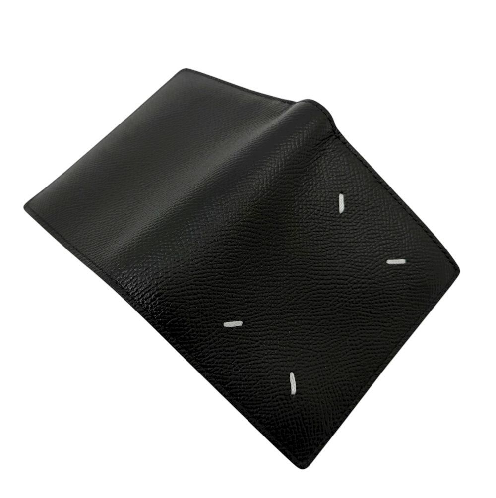 Maison Margiela メゾンマルジェラ コンパクト財布 折り財布 ウォレット ブラック レザー 4ステッチ SA3U10007 レディース メンズ プレゼント き 人気 お洒落 ブランドギャラリー東心斎橋店 MERCADOAVALIA_COM_BR