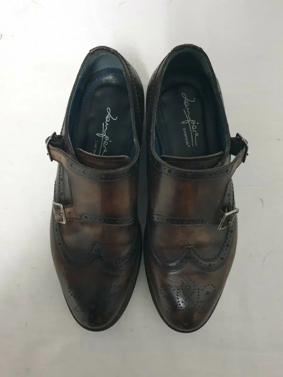 Zampiere 夜色 몽크 ストラップ メンズ 靴 7